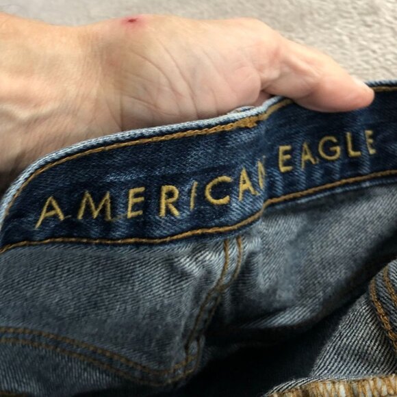 American Eagle Mens Jeans Size 33x30 Orignal Bootcut Classic Blue Denim Casual - Picture 13 of 16